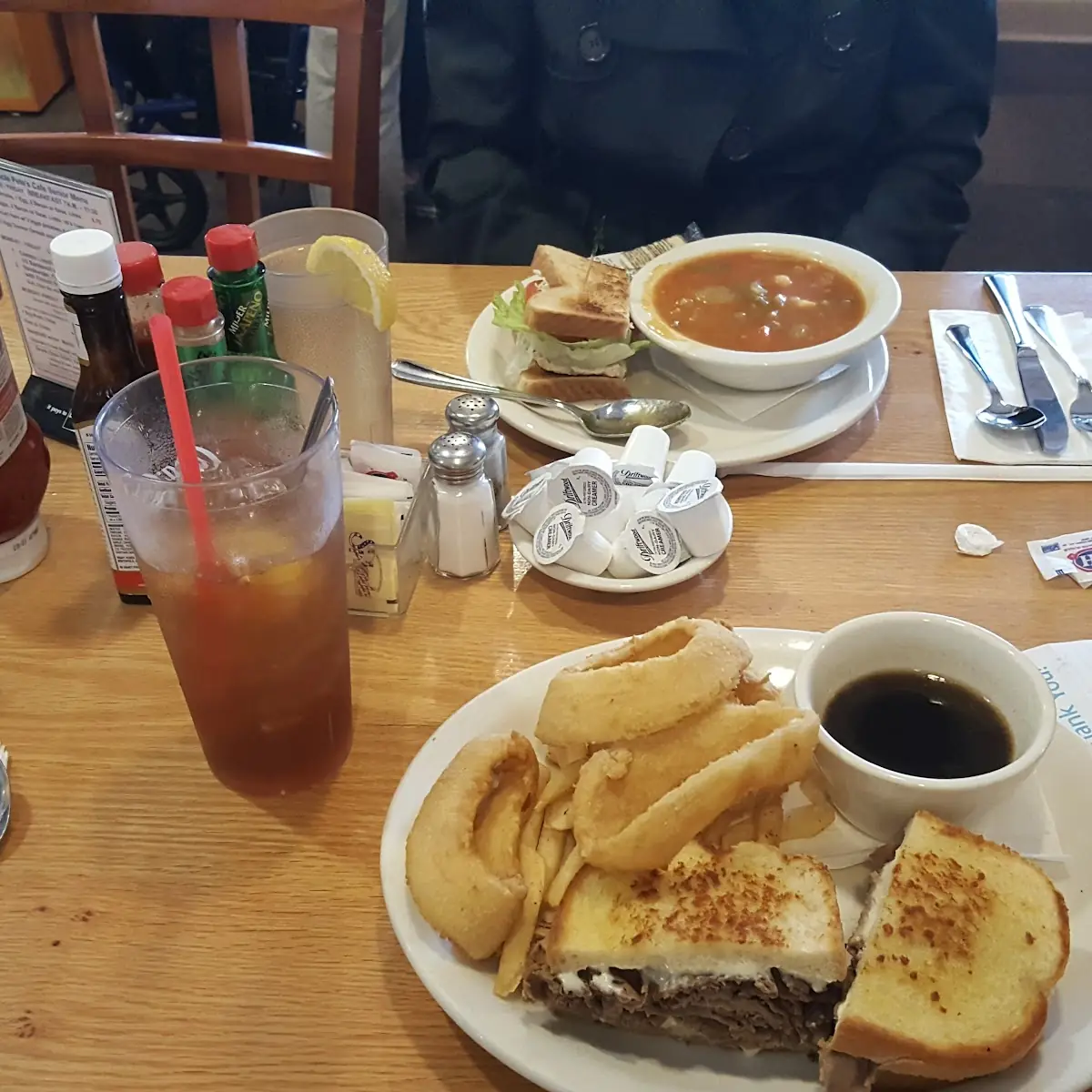 Half Sandwich and Vegetable Soup