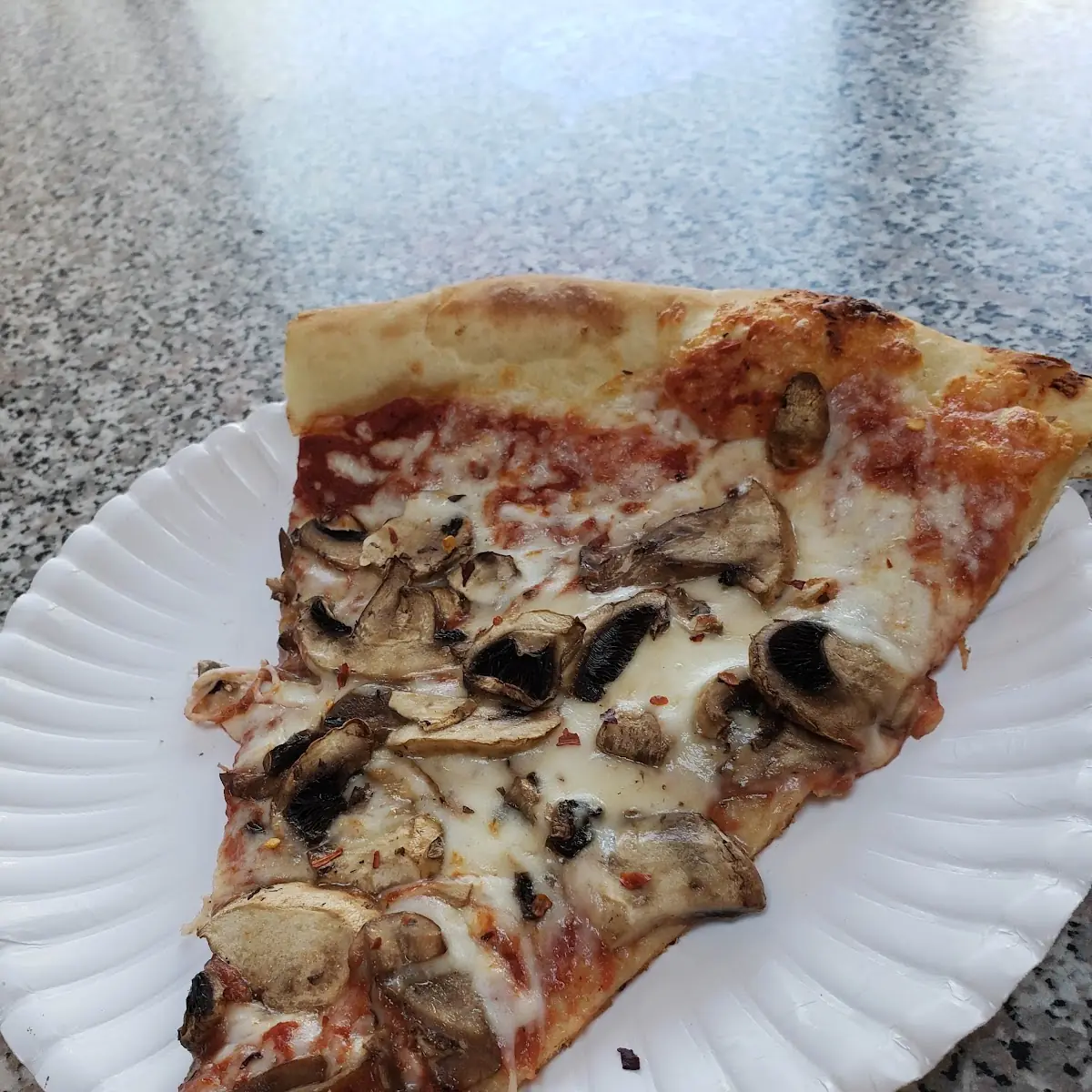 Mushroom Pizza Slice