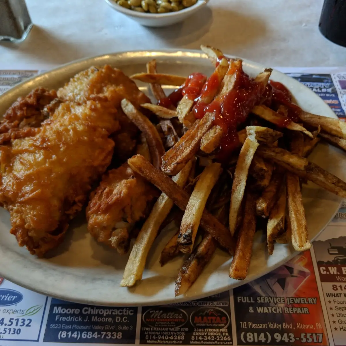 Fried Chicken and Fries