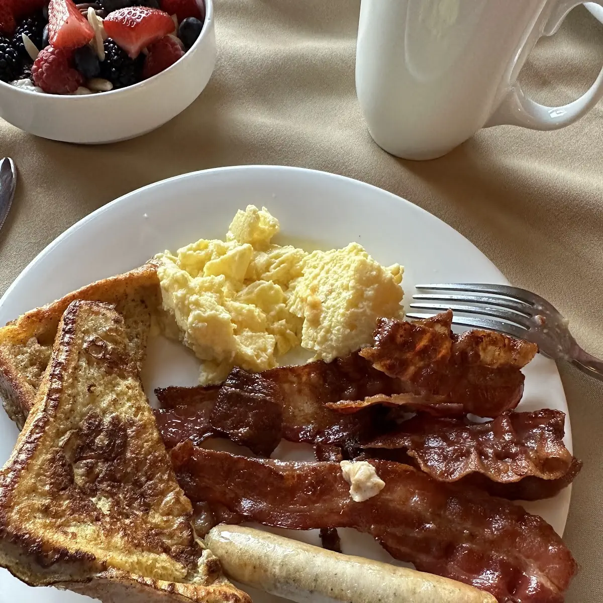 Crispy Bacon Scrambled Eggs