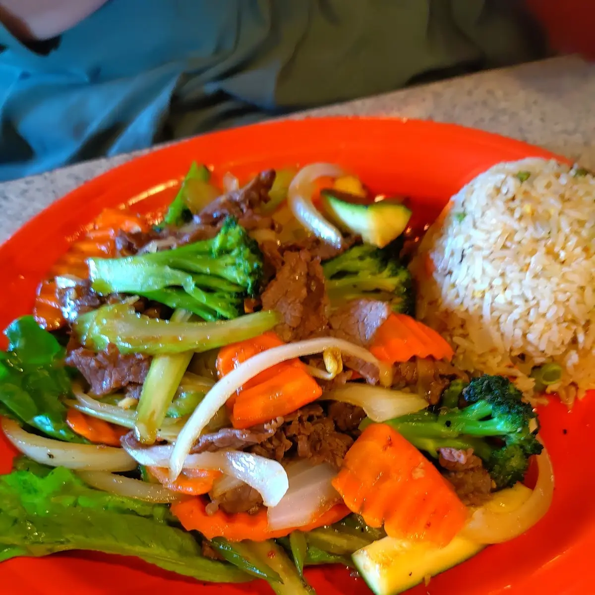 Beef Vegetables Fried Rice