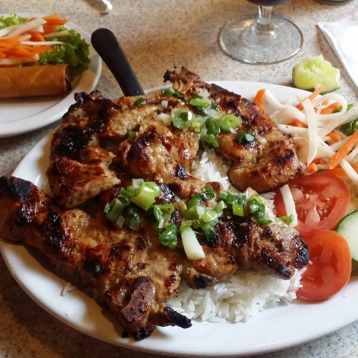 Pork Chops Dinner w Veggies and Steamed or Fried Rice