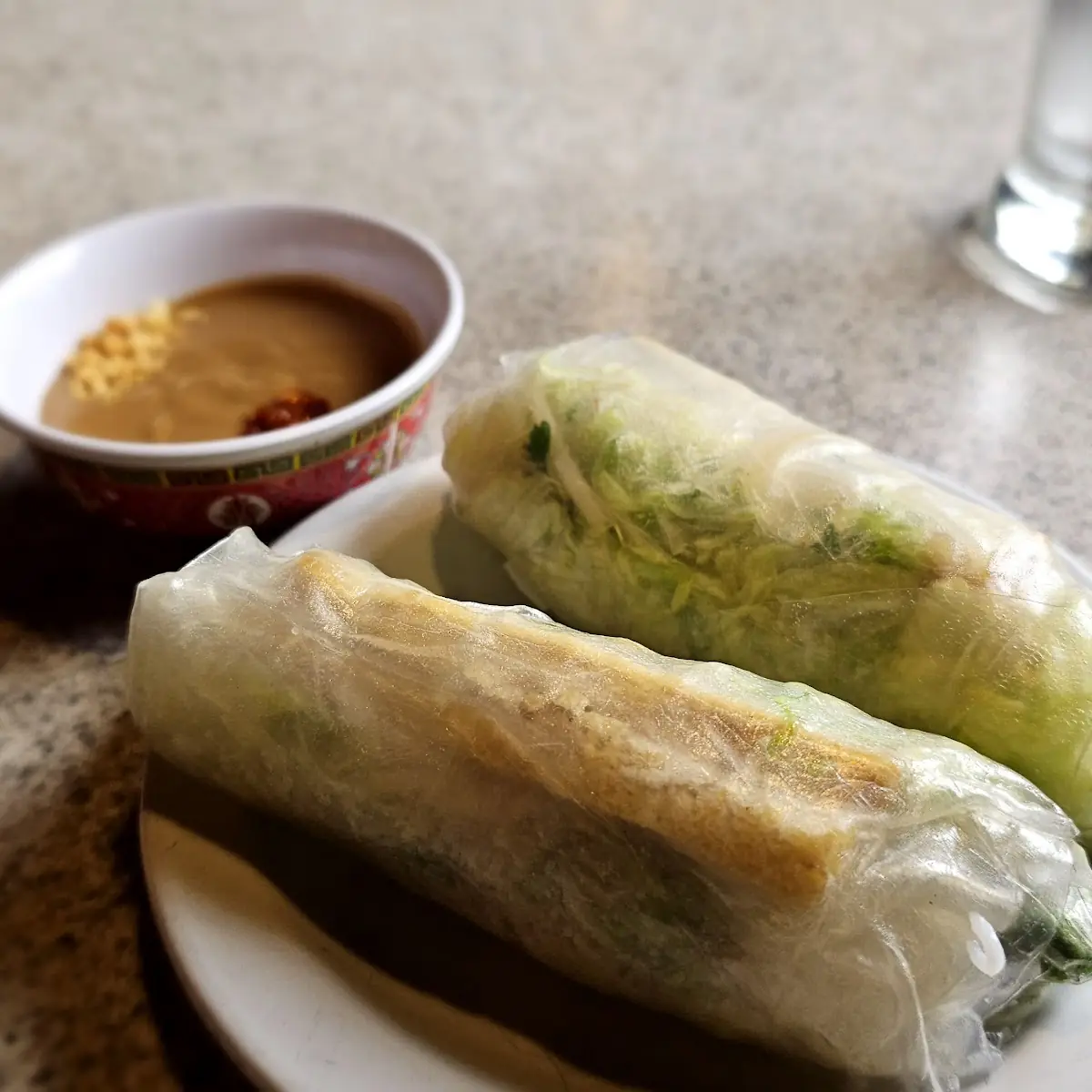 Spring Rolls with Peanut Sauce