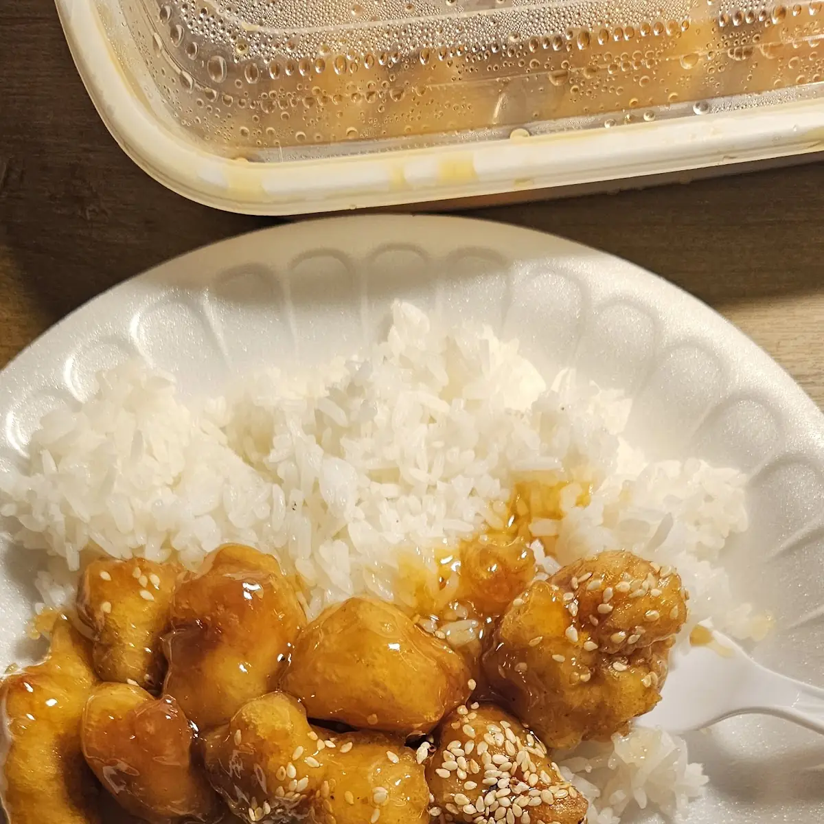 Sesame Chicken White Rice