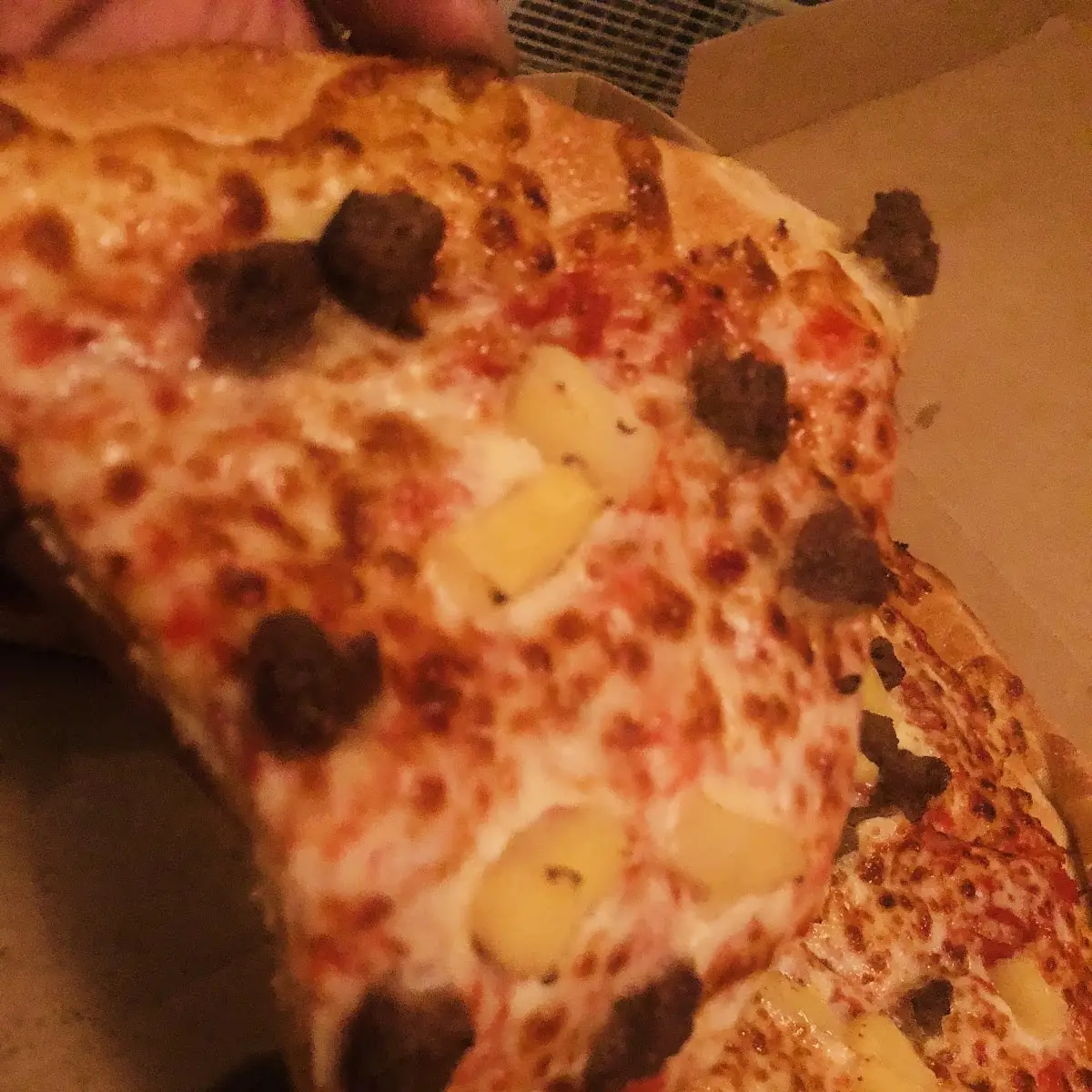 XLarge Pineapple Sausage Garlic Bread Pizza