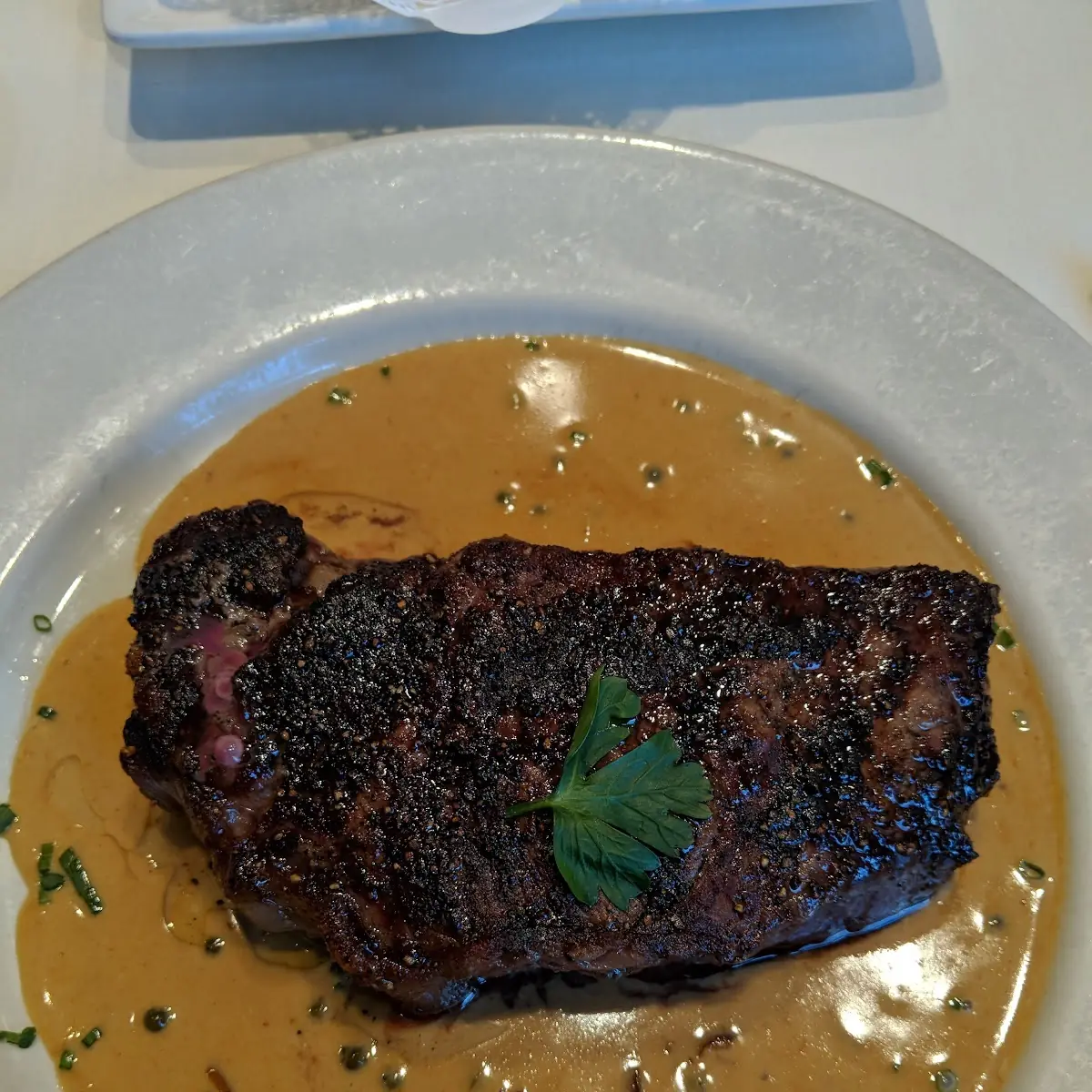 New York Strip Au Poivre