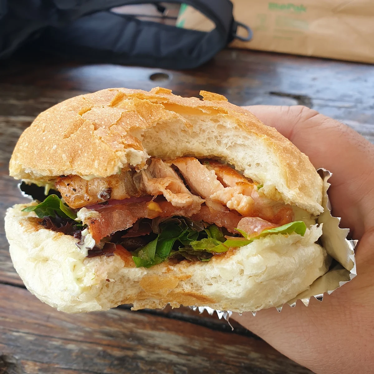 Salmon Burger, Brodburger