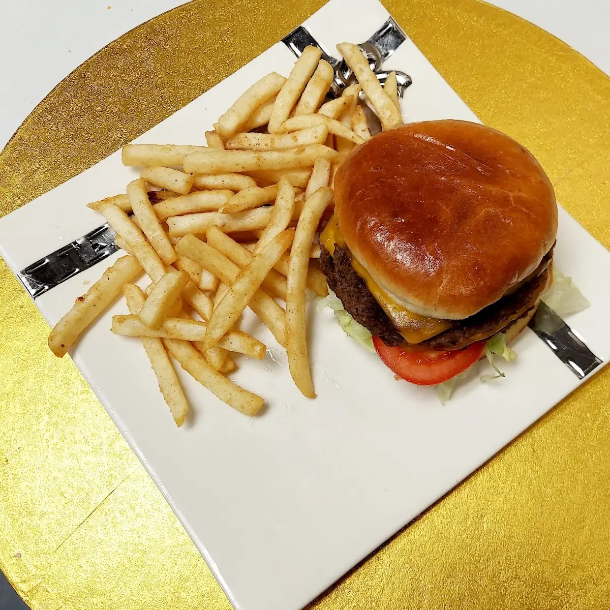 Double Cheeseburger with Fries