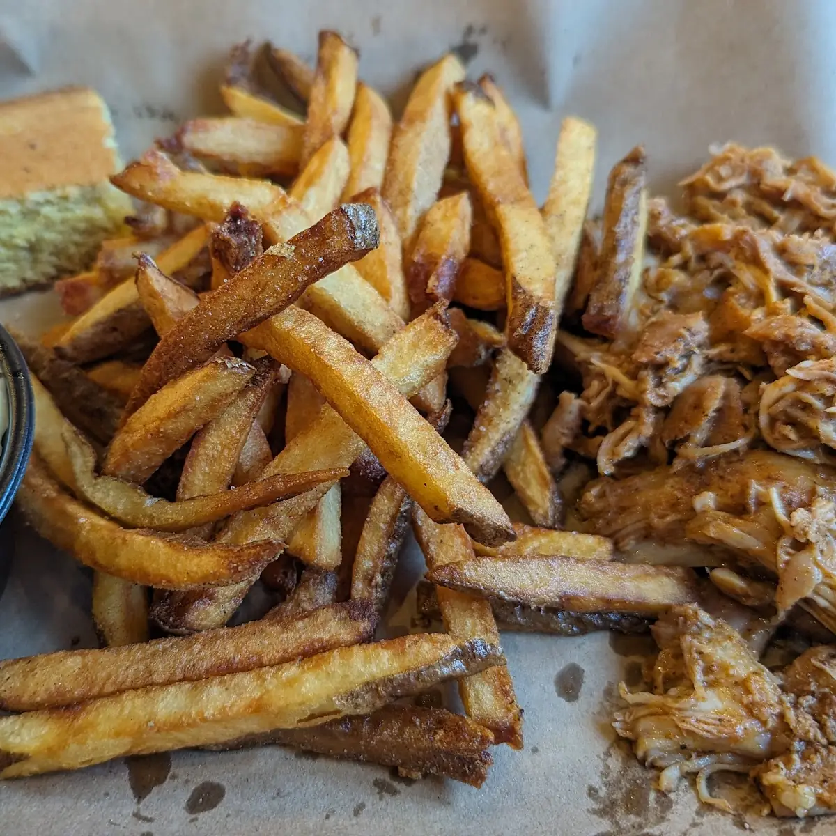 Pulled Chicken and Fries