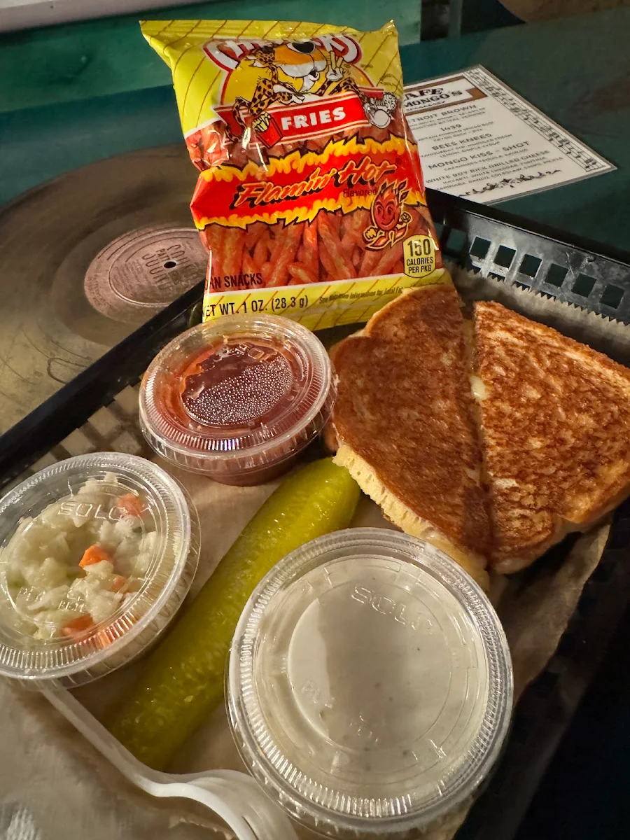 Grilled Cheese Sandwich and Salad