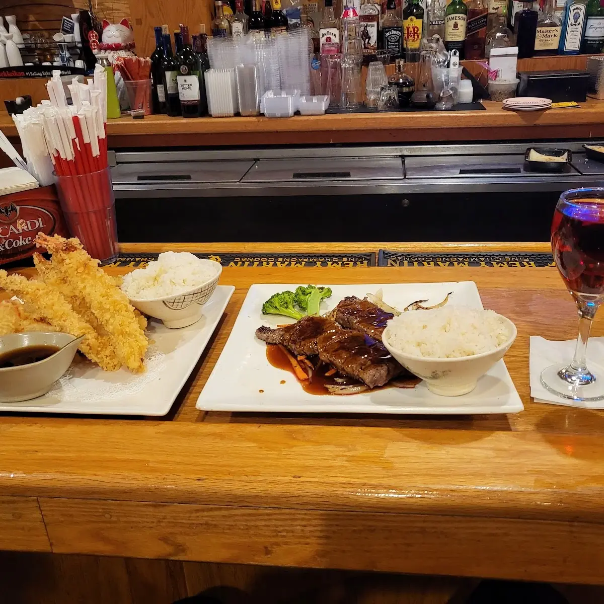 Shrimp Tempura Beef Teriyaki