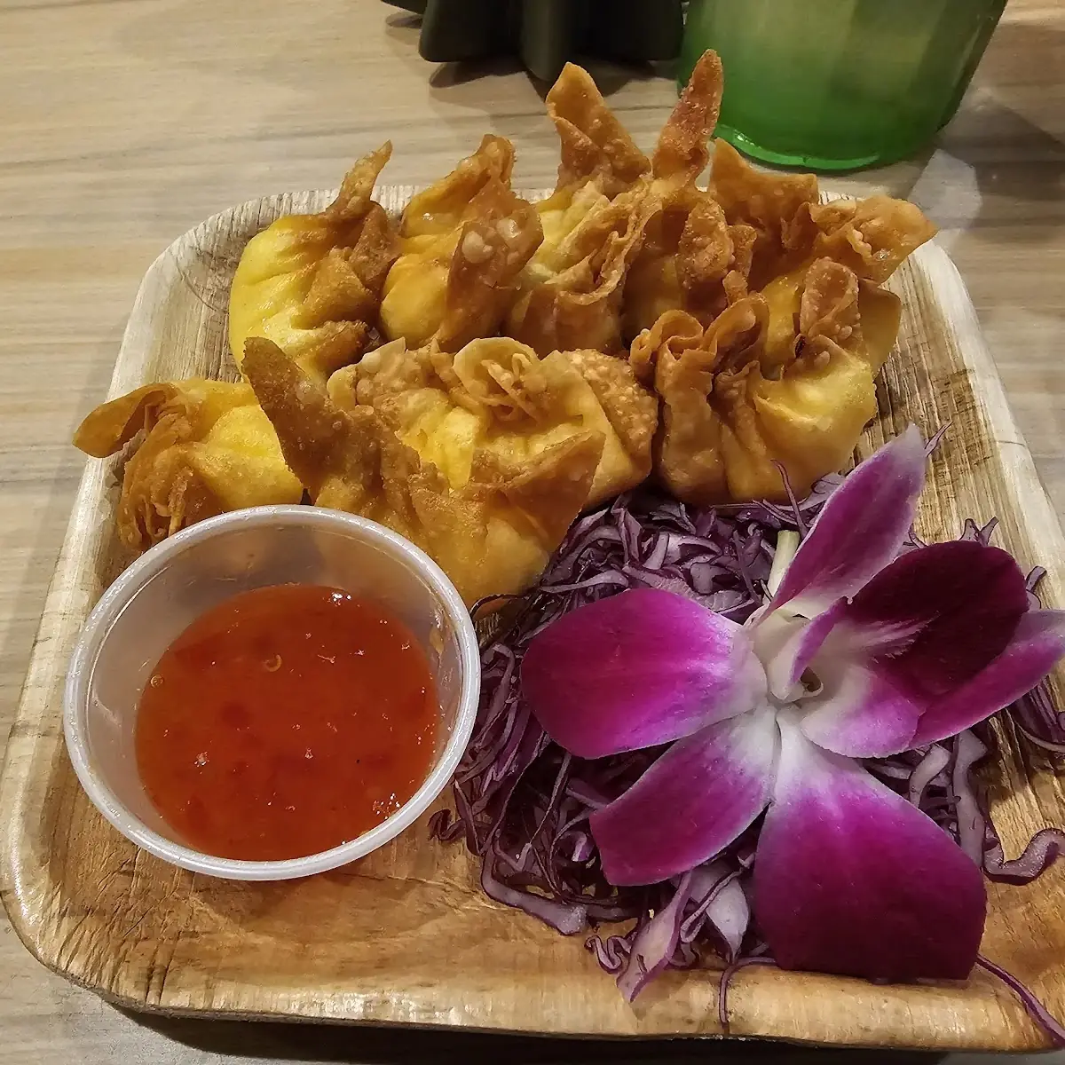 Fried Crab Rangoon with Dip