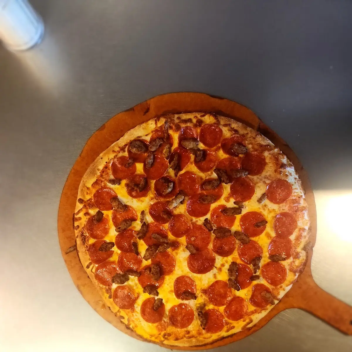 Pepperoni and Sausage Pizza