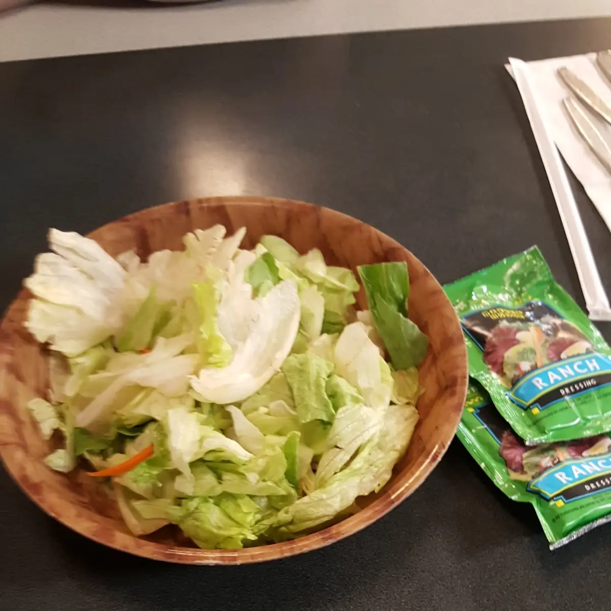Pork Chops with a Salad