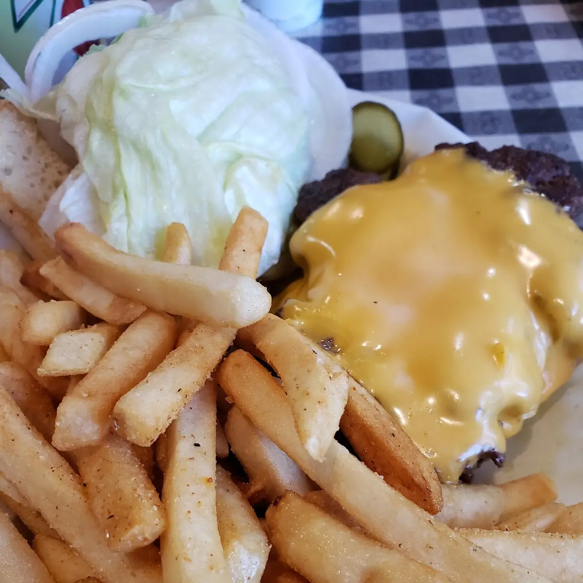 Cheeseburger and Fries