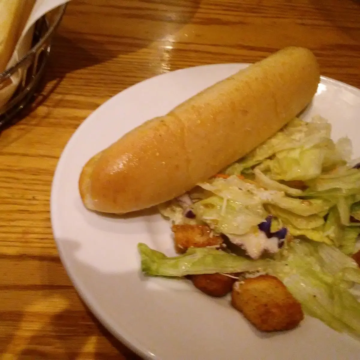Salad and Bread Sticks