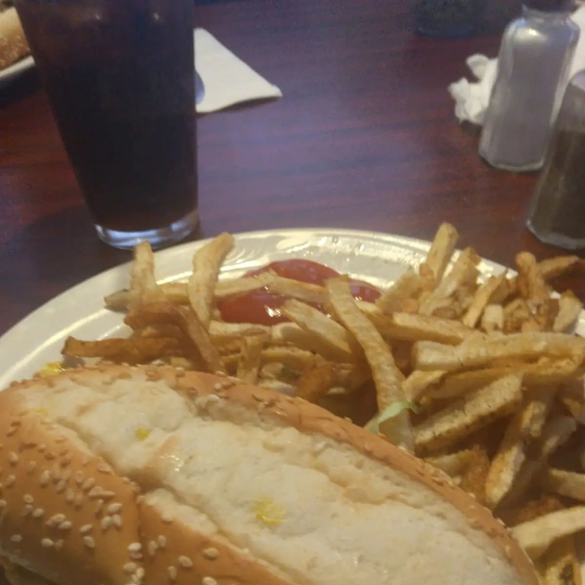 Super Burger and Fries with Cheese