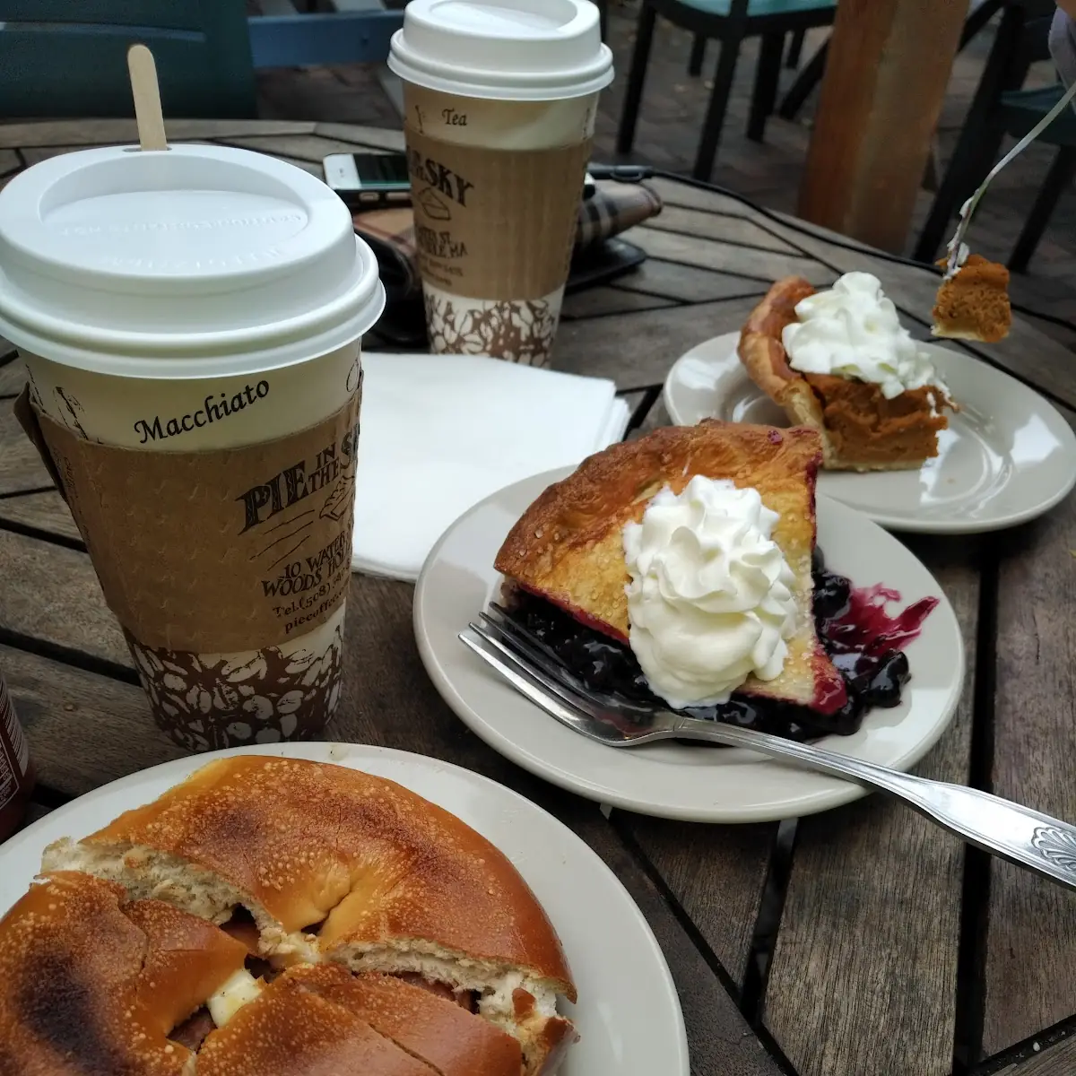 Breakfast Sandwiches Blueberry Pie Pumpkin Pie