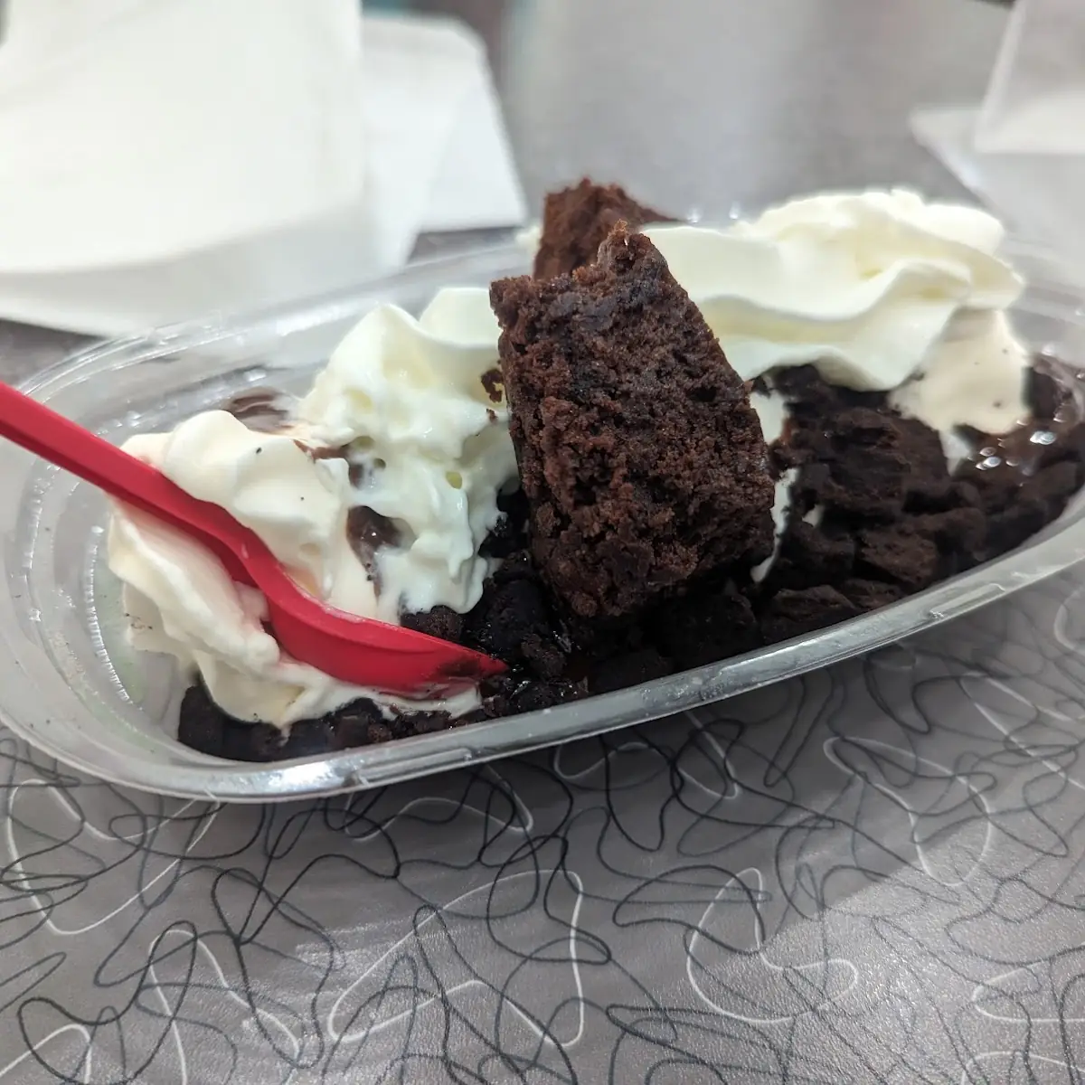 Hot Fudge Brownie Sundae