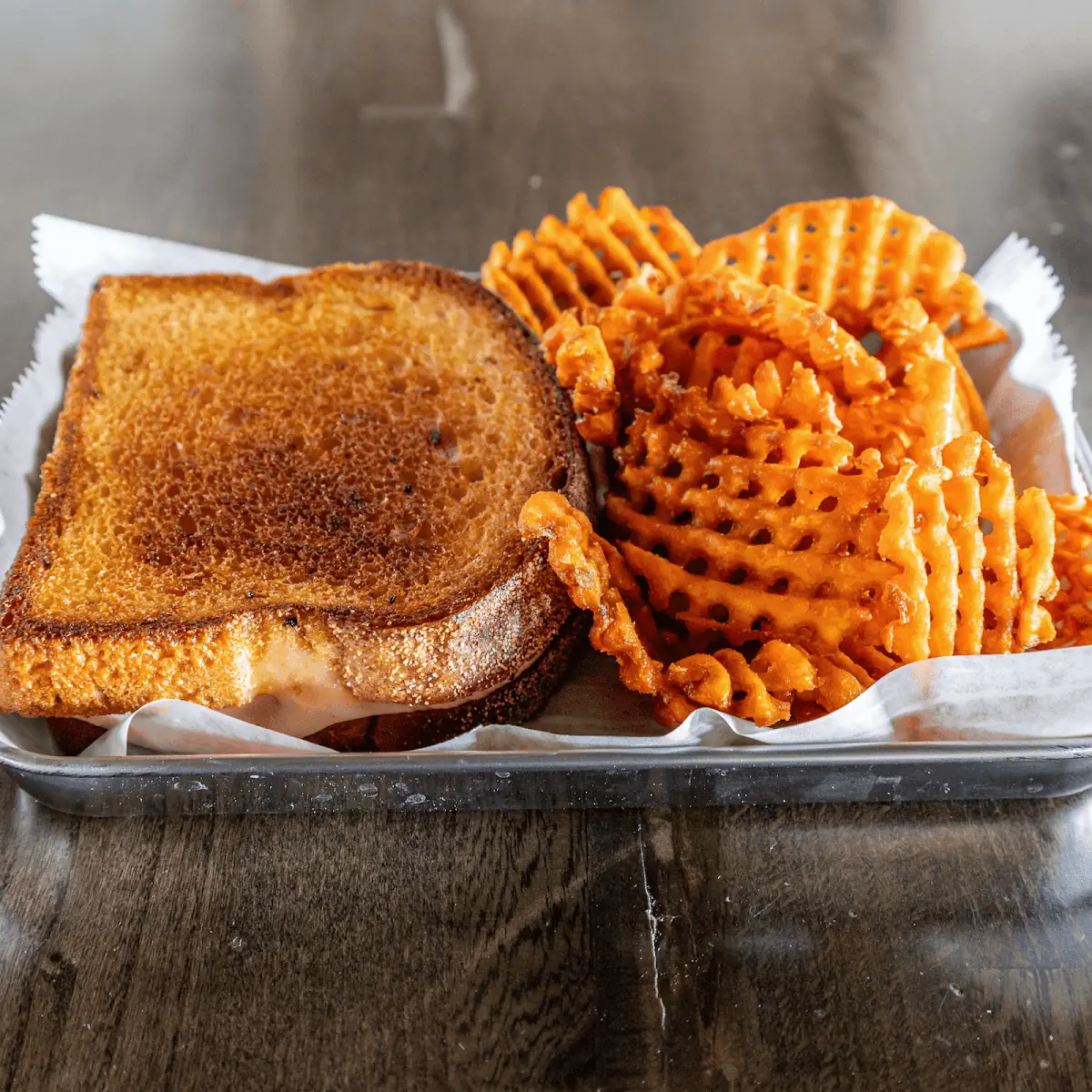 Deluxe Grilled Cheese & Fries