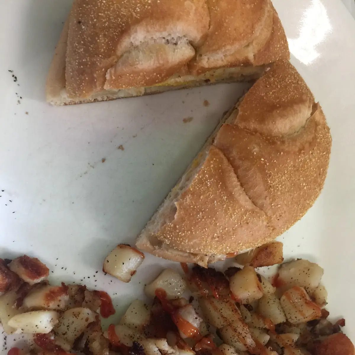 Breakfast Sandwich with Home Fries