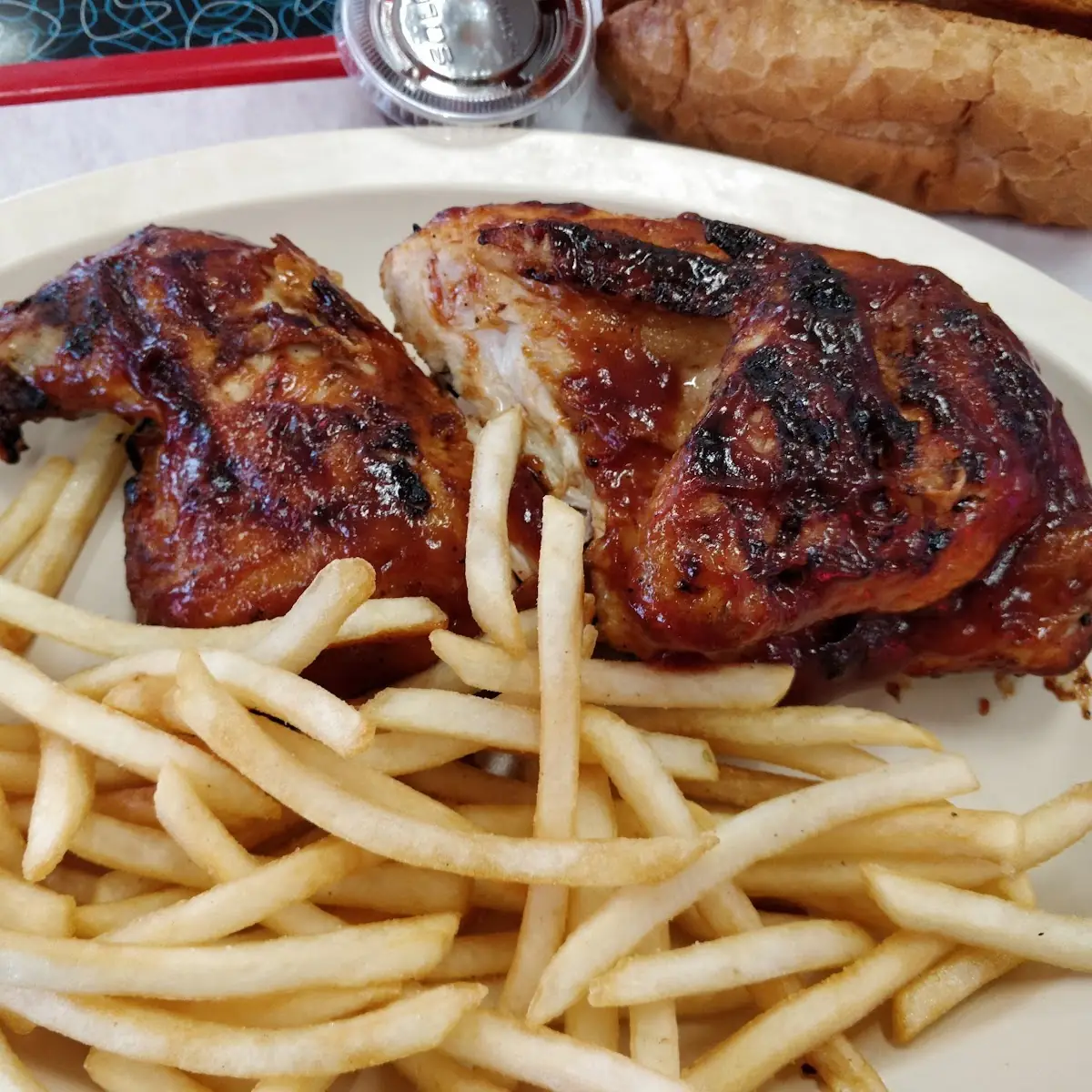 Half BBQ Chicken Dinner