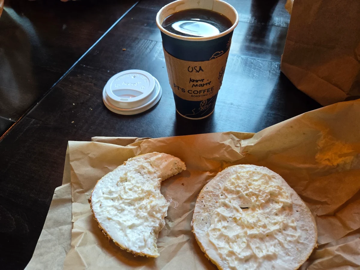 Everything Bagel with Plain Cream Cheese