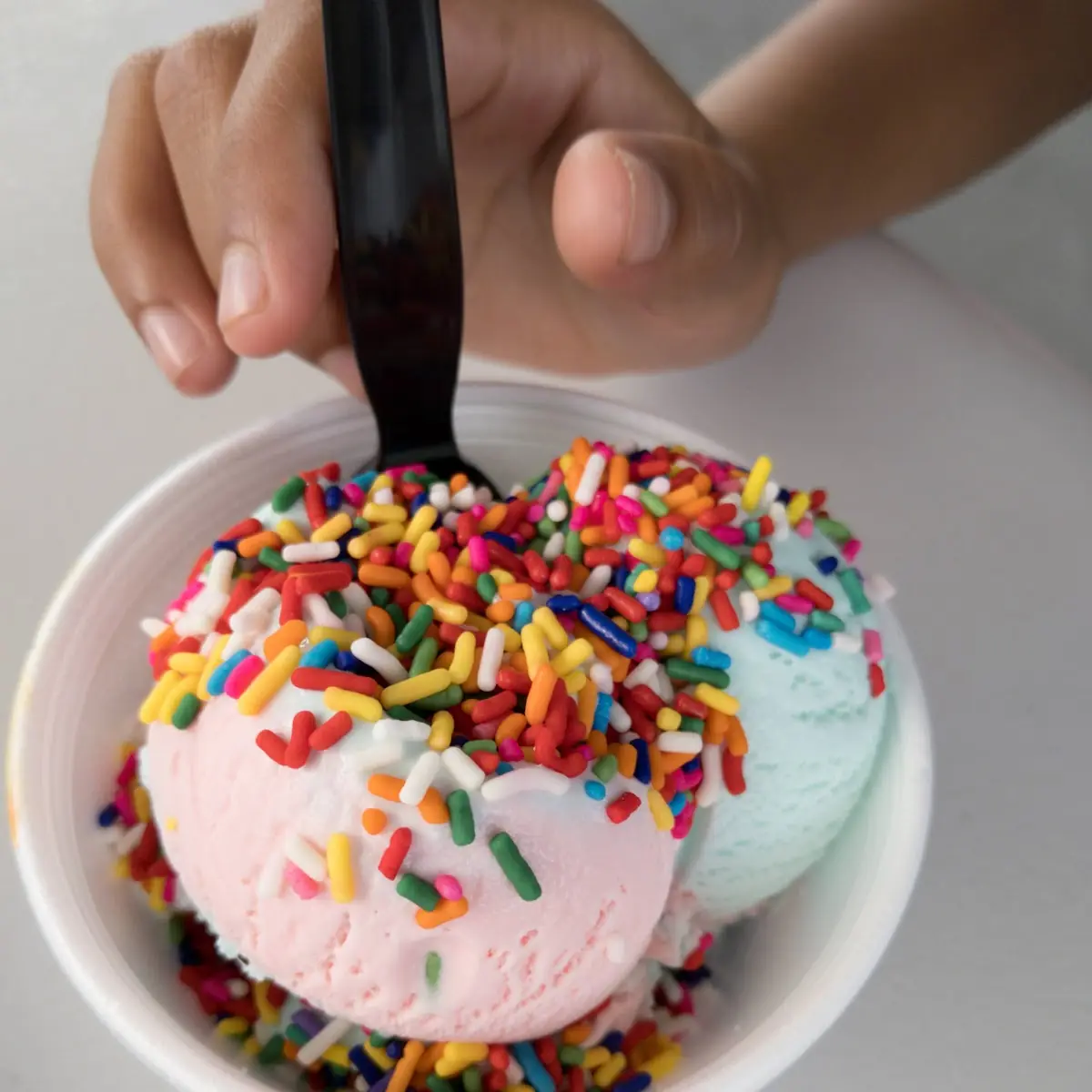 Cotton Candy with Rainbow Sprinkles