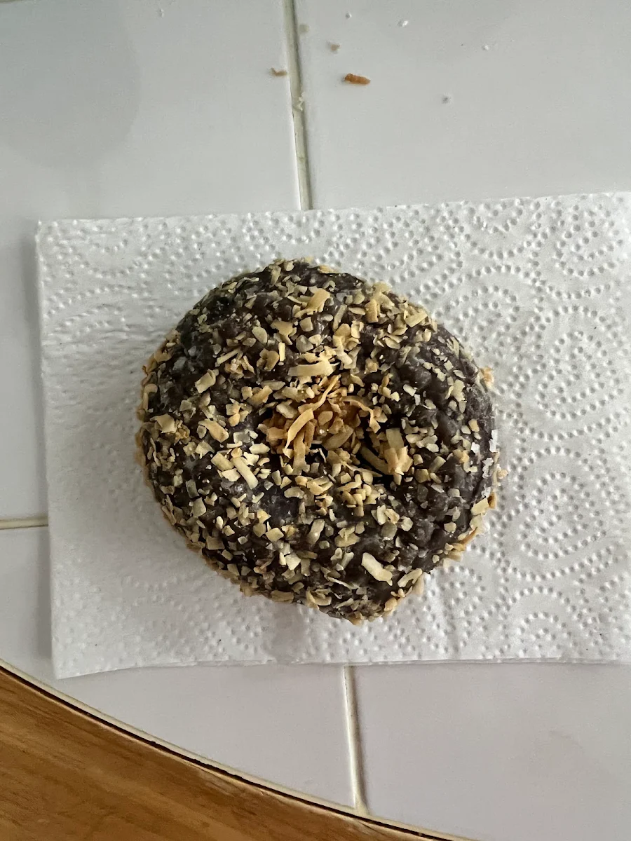 Toasted Coconut Ube Donut