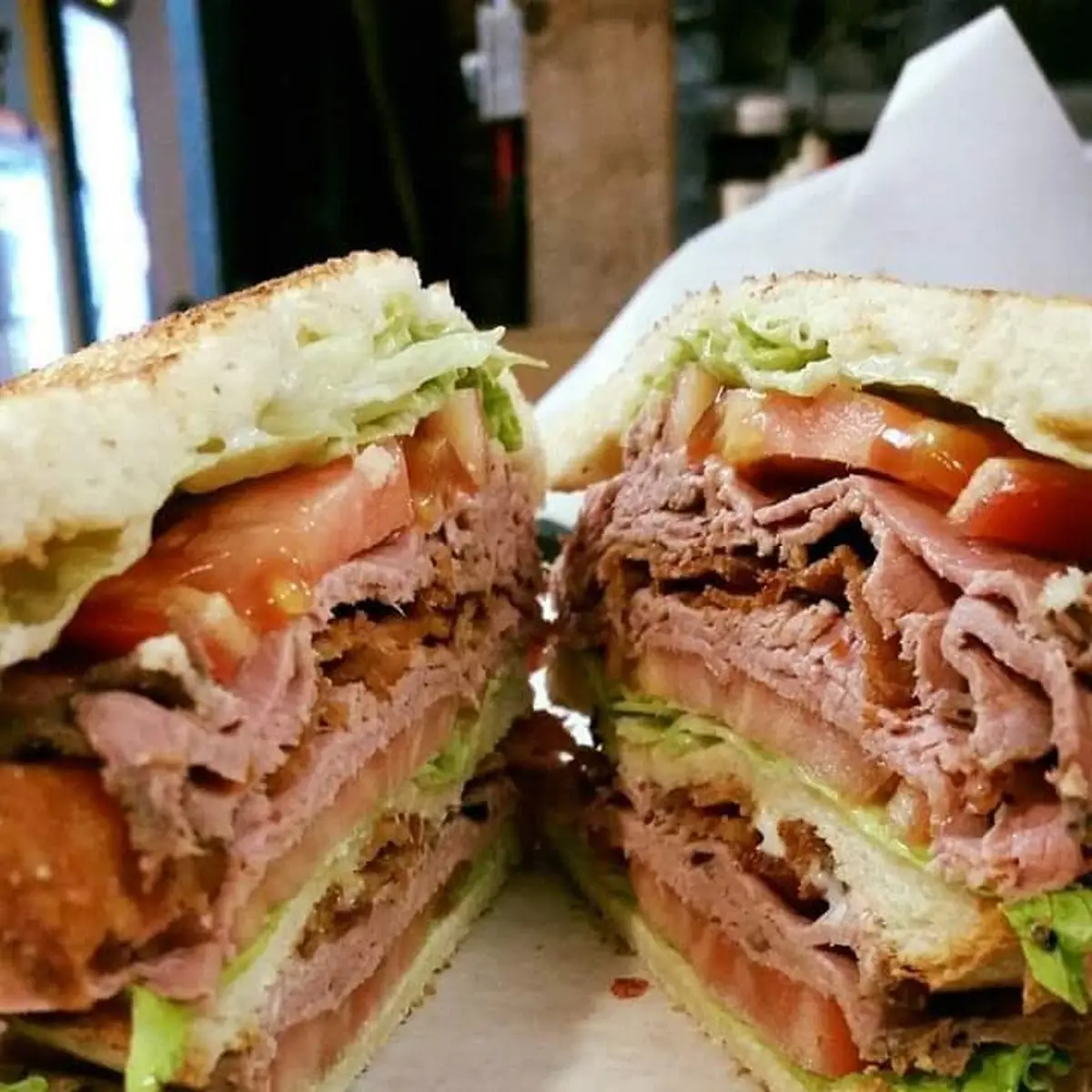 Roast Beef Club Sandwich