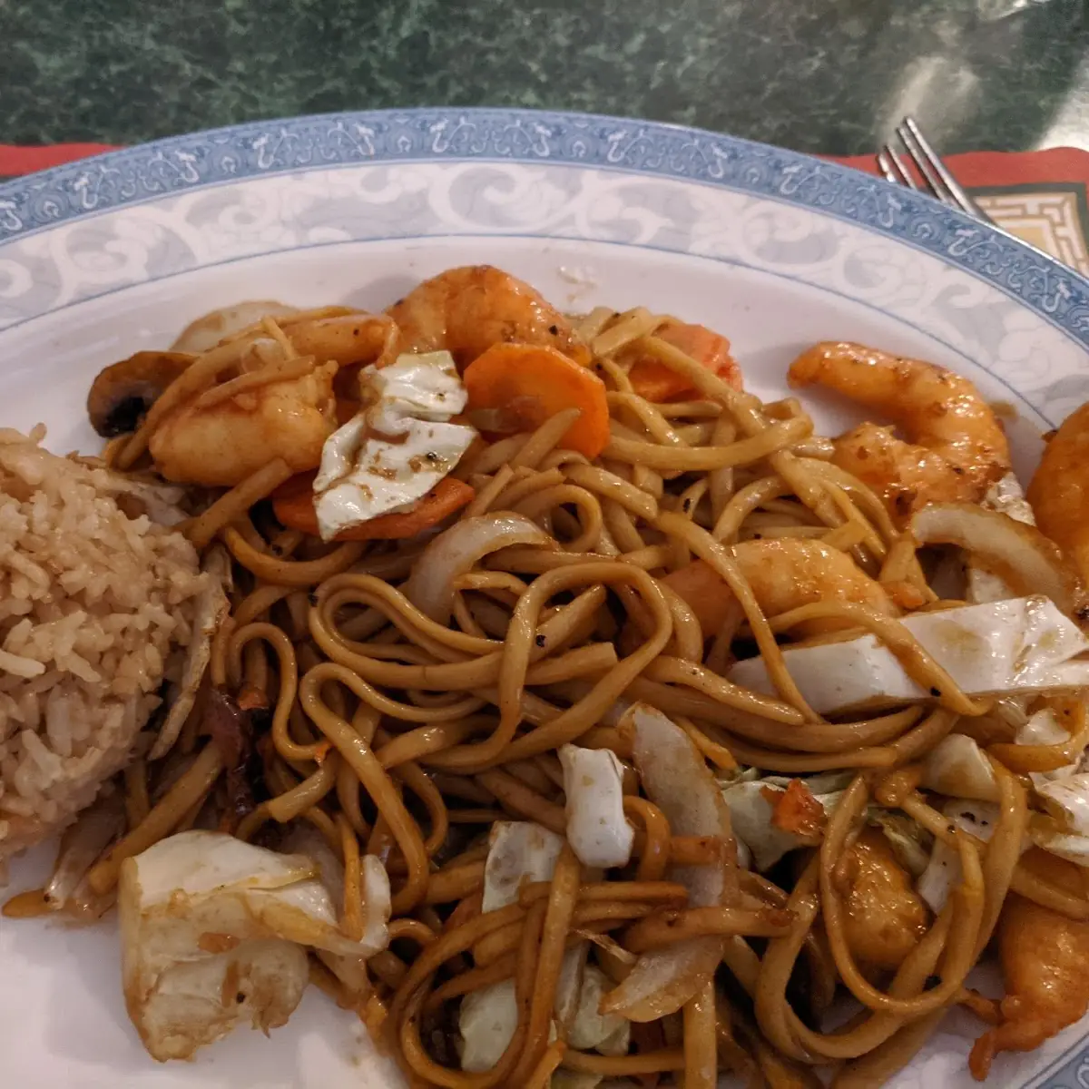 Shrimp Low-Main and Fried Rice