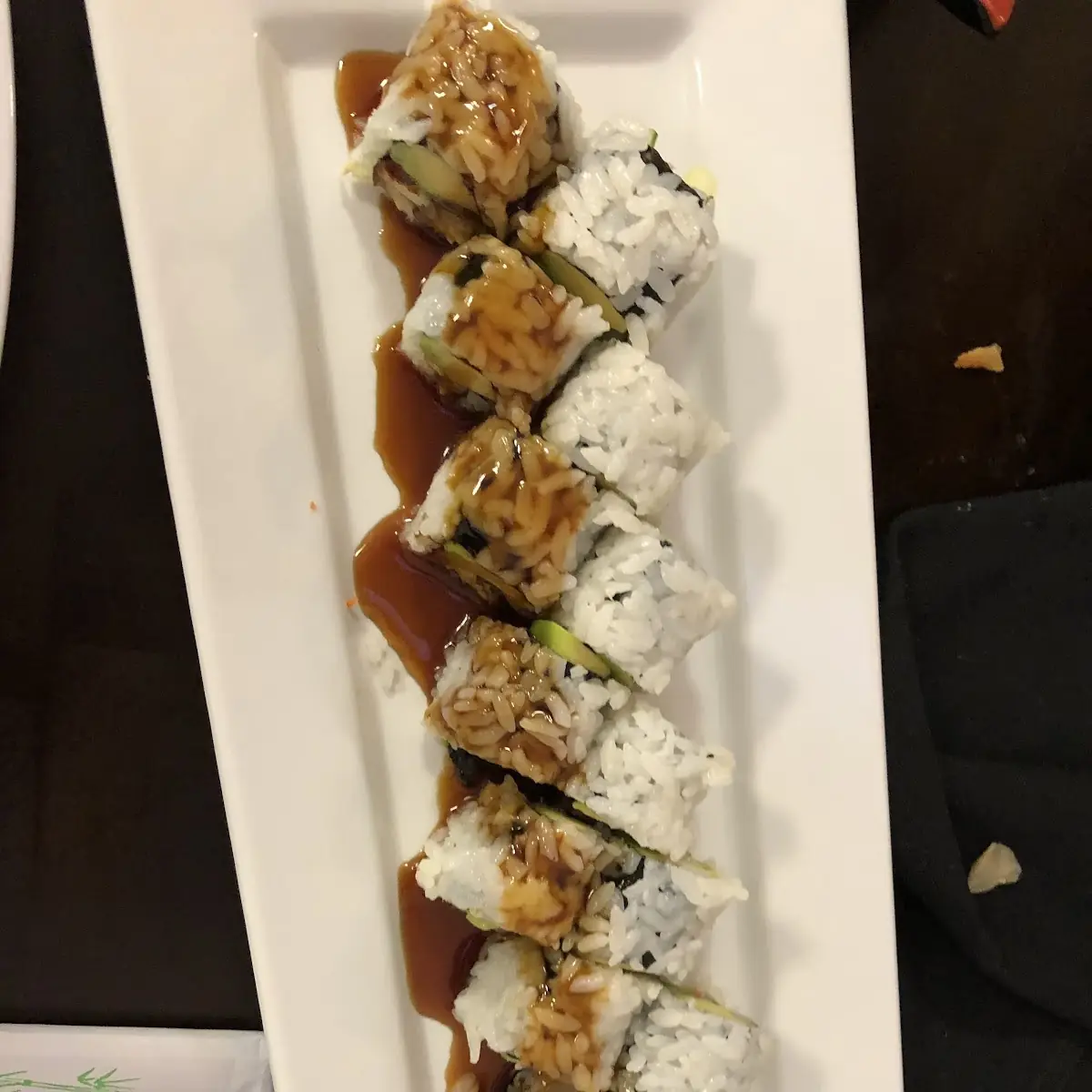 Eel Avocado Roll and California Roll