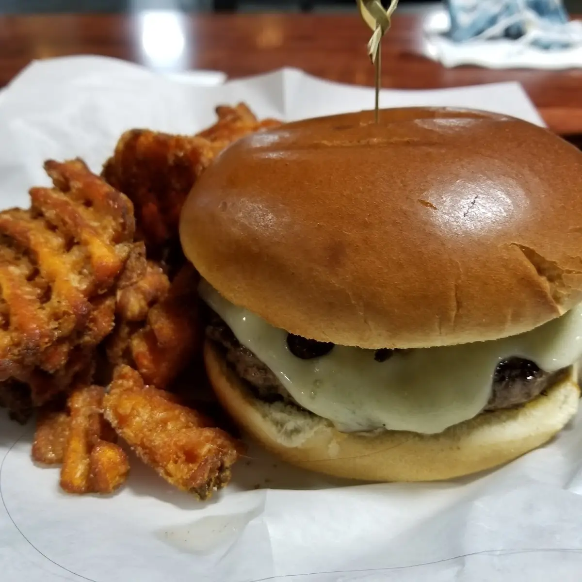 Mushroom and Swiss Burger