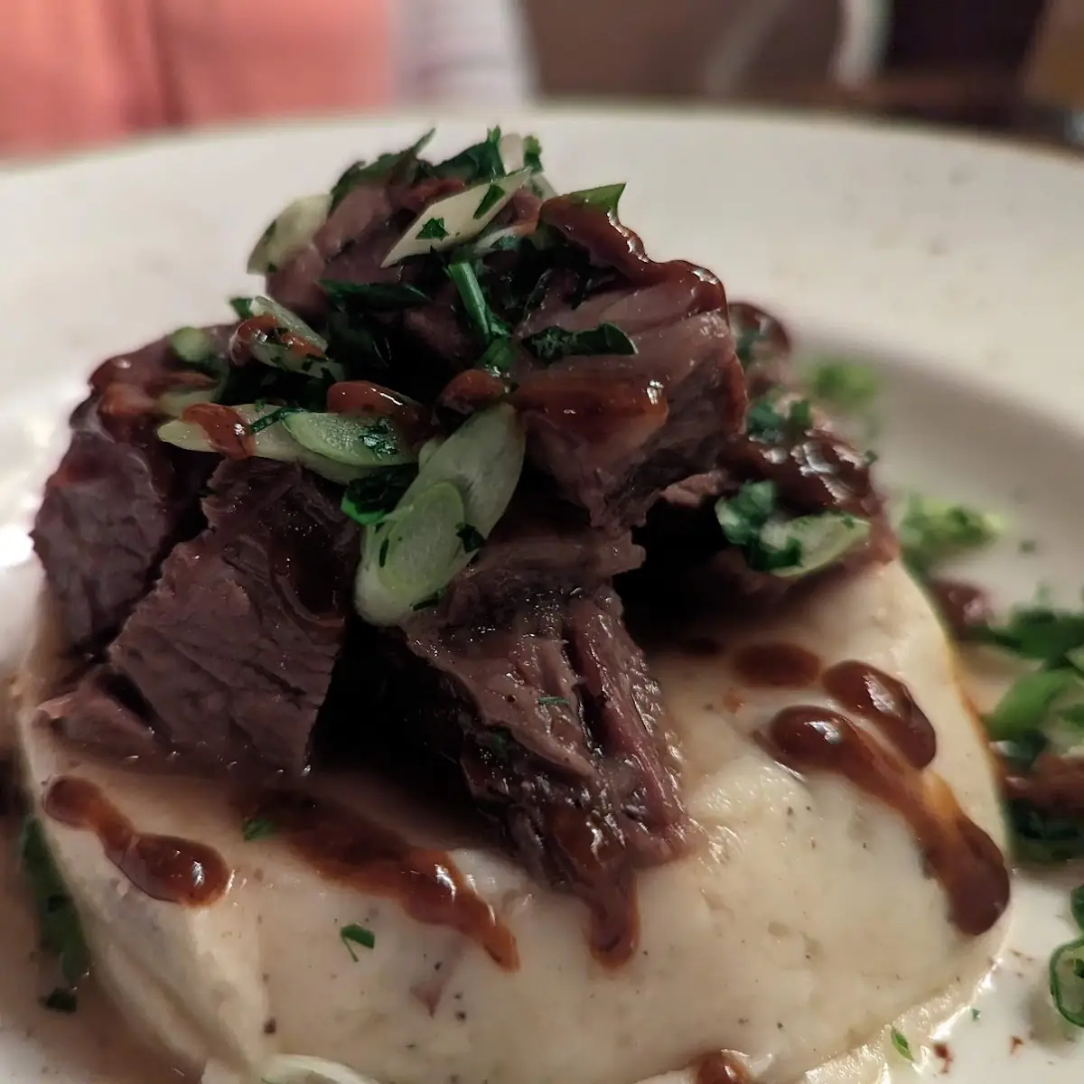 Braised Beef with Creamy Mashed Potatoes