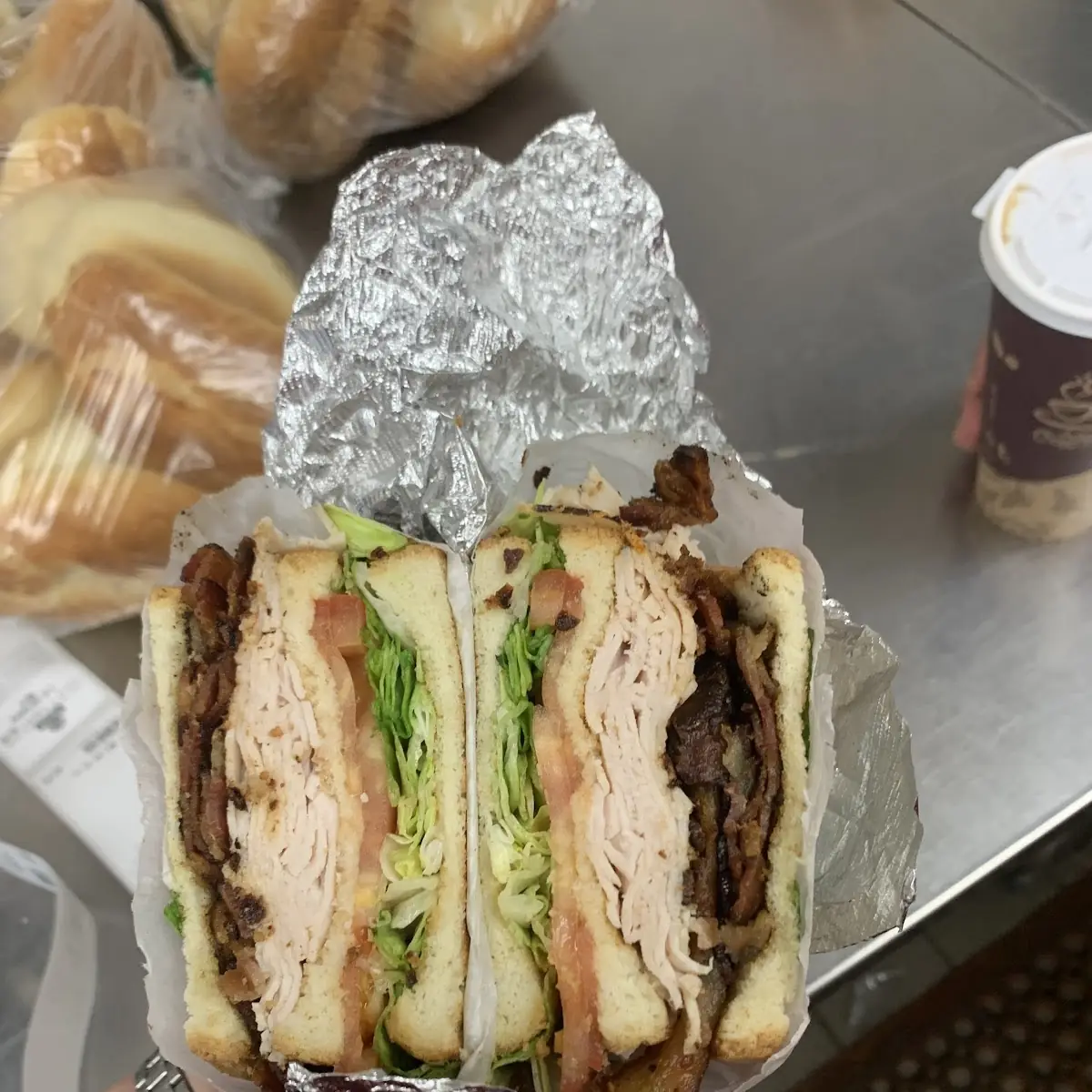 blt with Turkey on Wheat Sandwich Bread