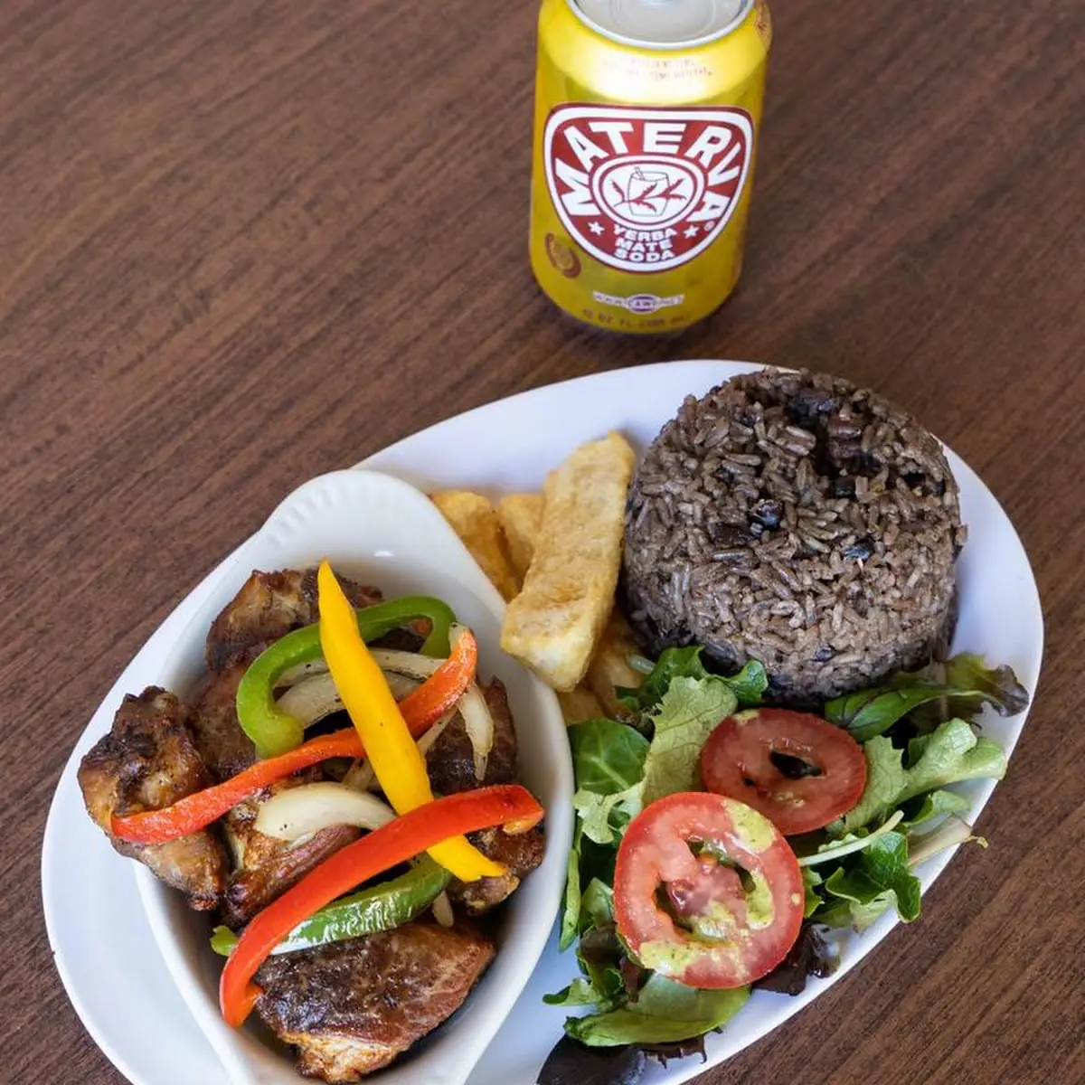 Plantains and Salad