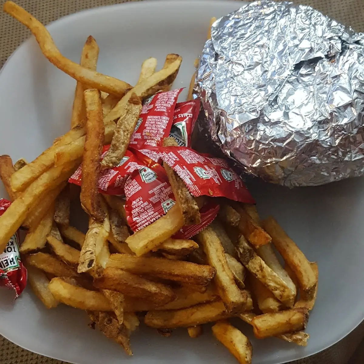 Bacon Cheeseburger Deluxe and Large Fries