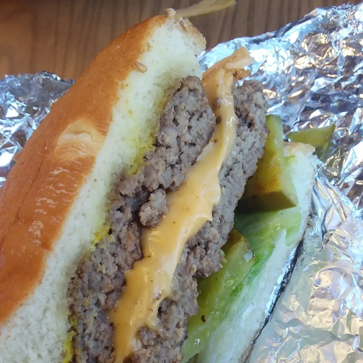 Five Guys Double Cheeseburger