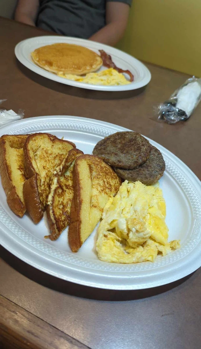 Western Omelette and Pancakes