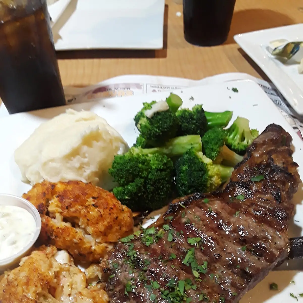 Steak and Crab Cakes