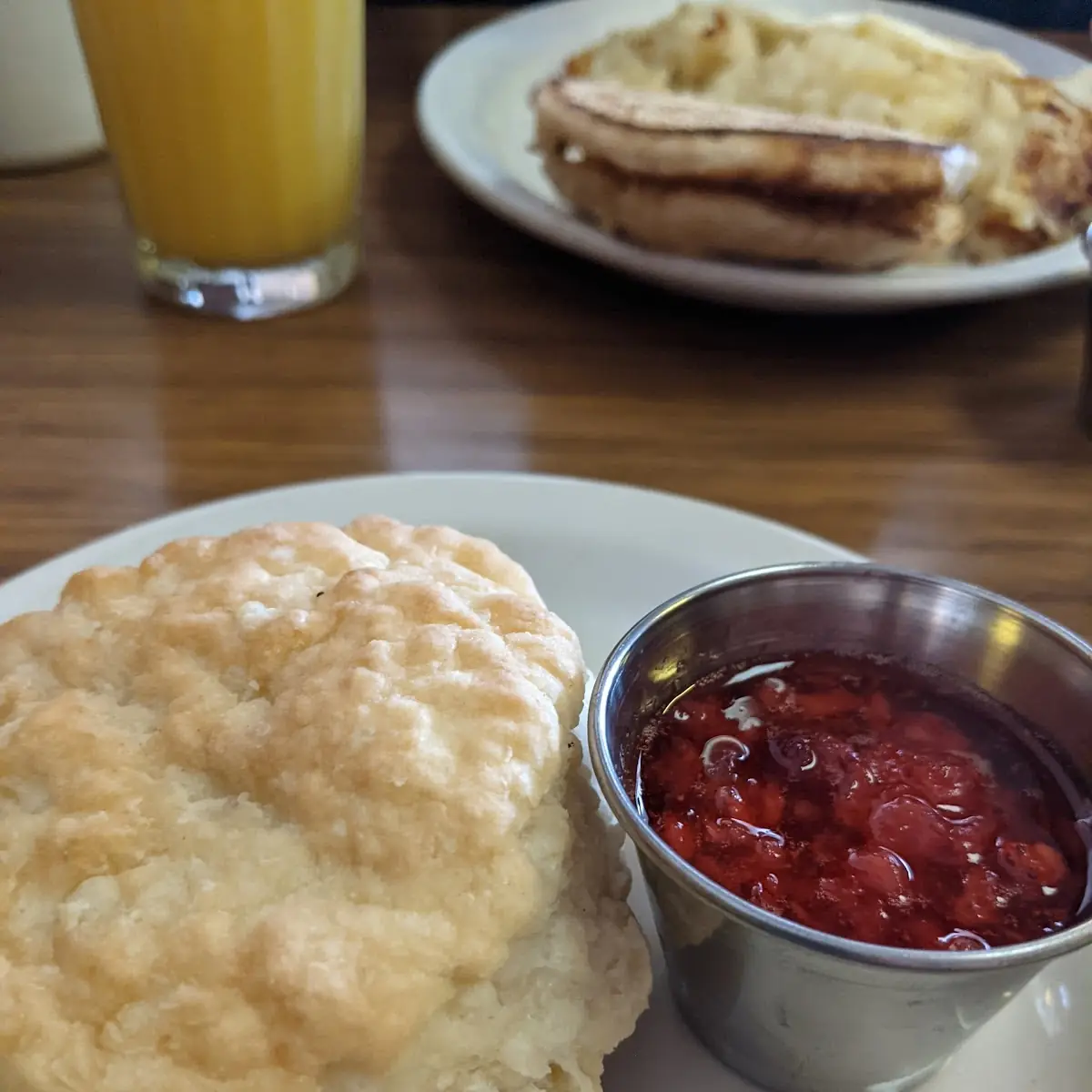 Biscuit with Strawberry Jam