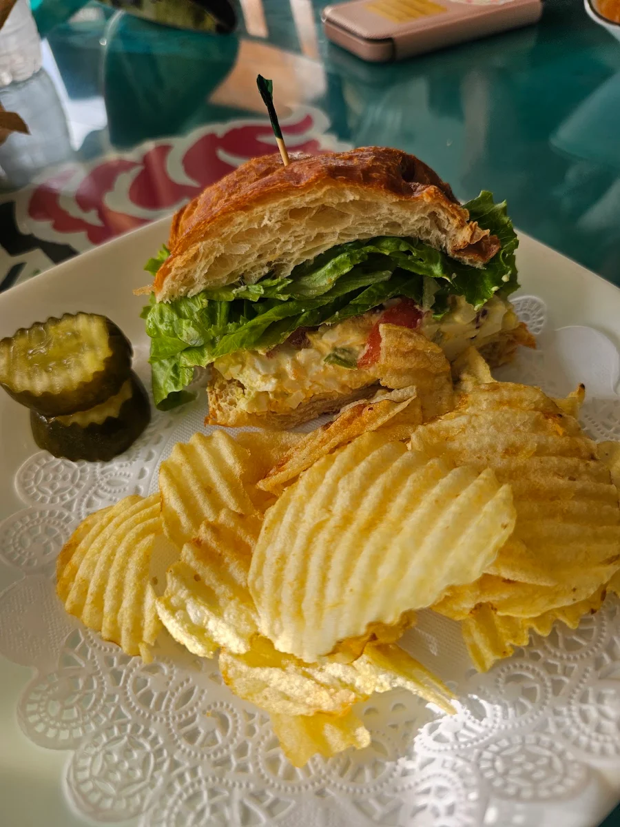 Egg Salad on a Croissant