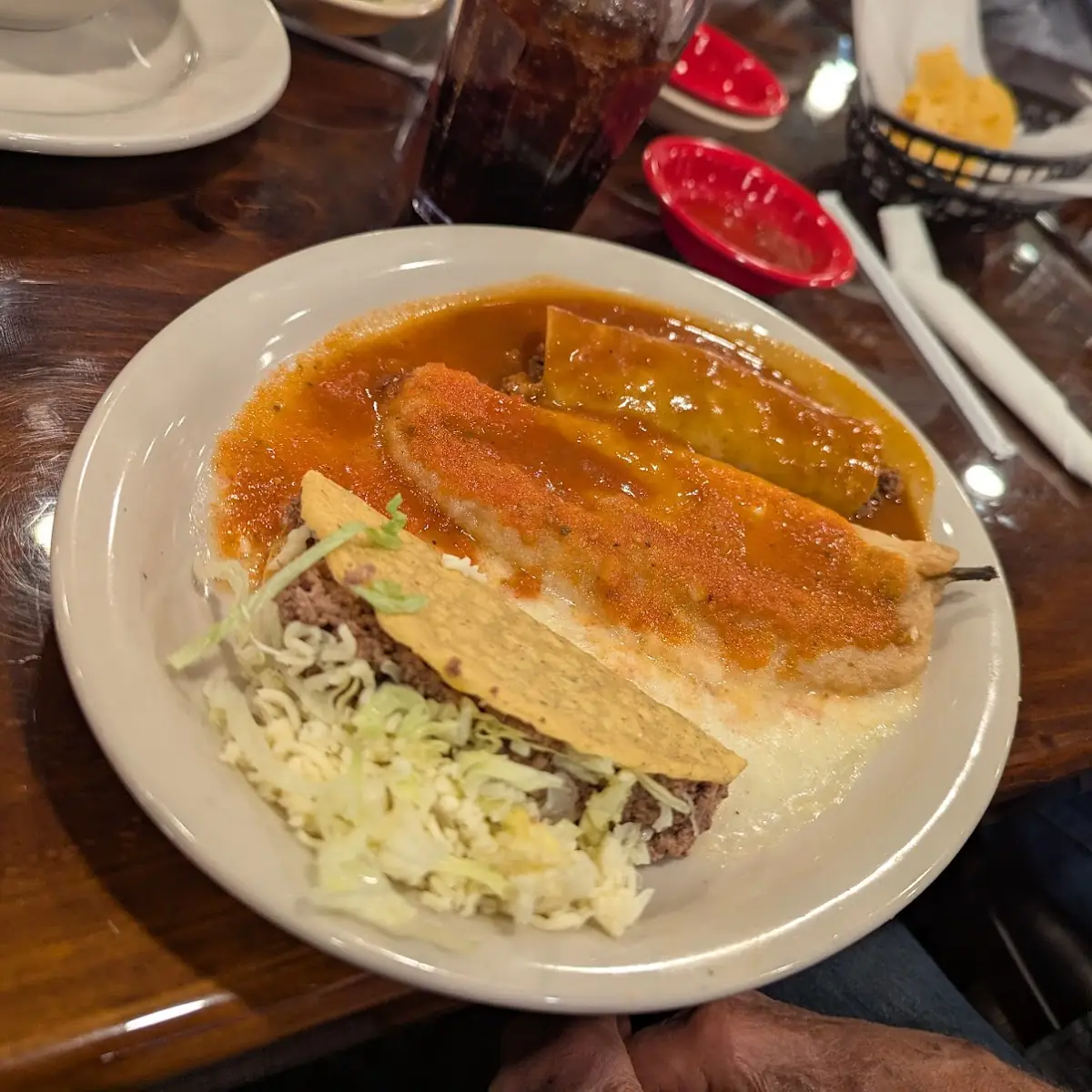 Taco Chili Relleno Enchilada