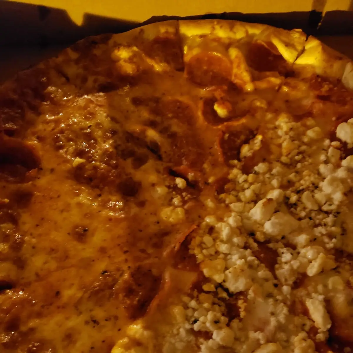 Pepperoni and Feta Cheese Pizza