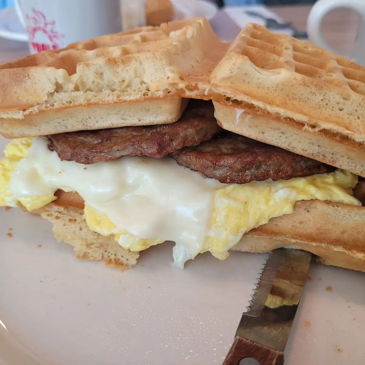 Waffle Breakfast Sandwich