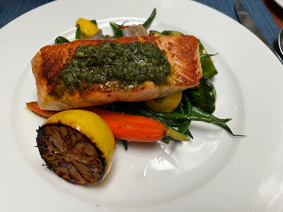 Salmon and Seasonal Vegetables