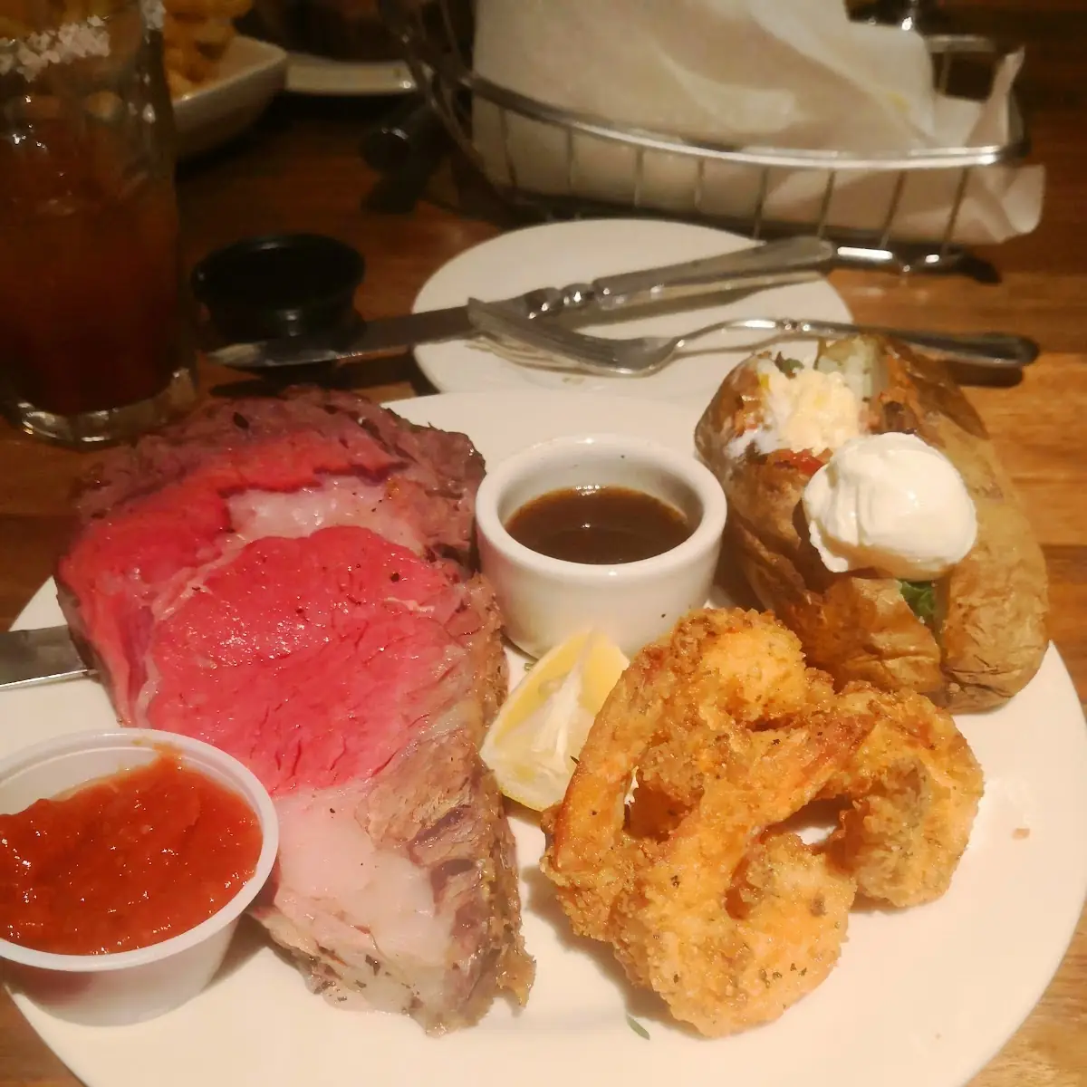 Prime Rib & Shrimp