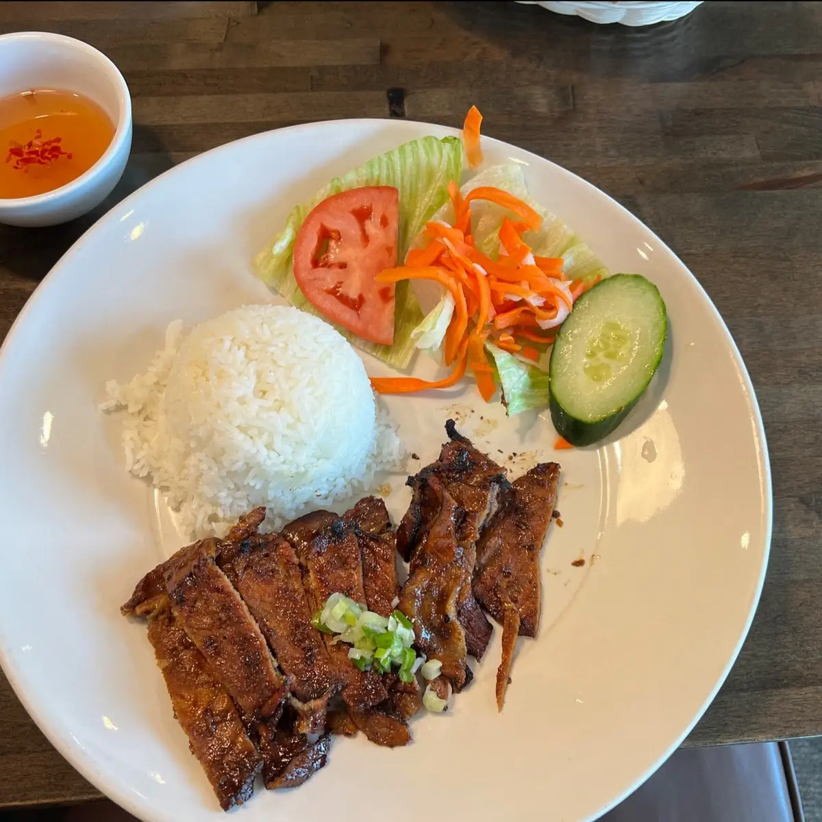 Grilled Pork Chop with Rice
