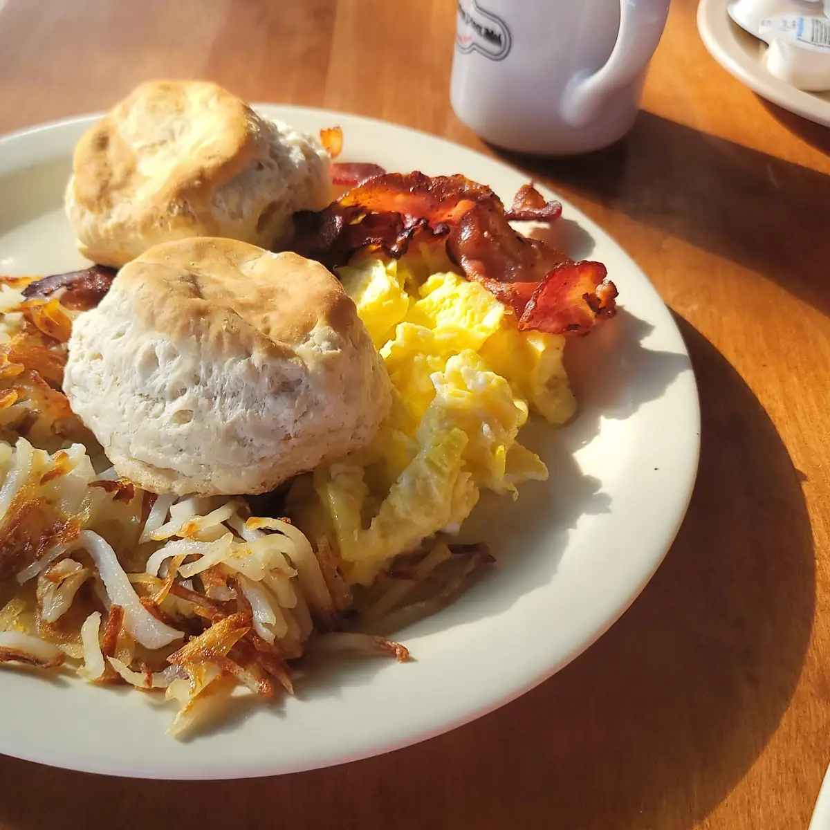 Biscuits Eggs Hash Browns