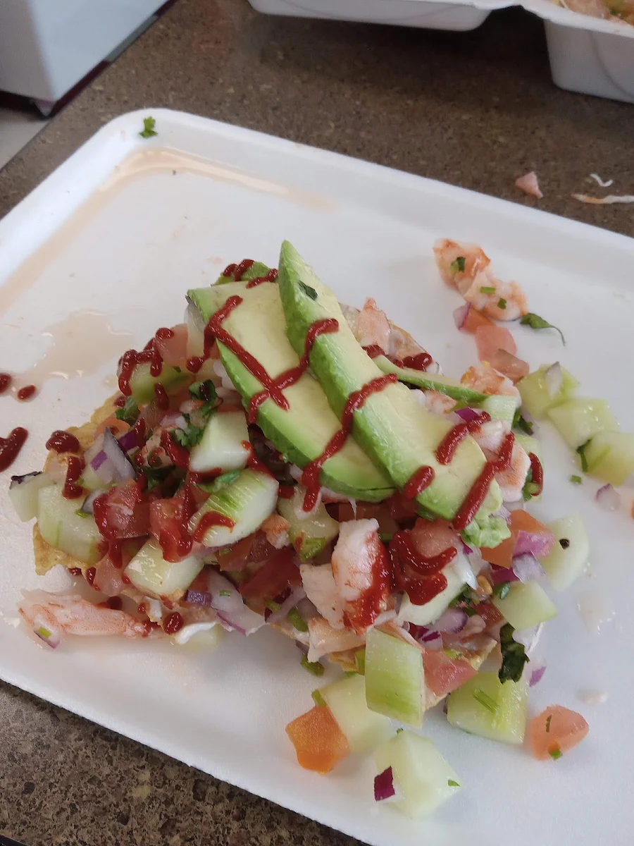 Shrimp Ceviche- Tostada de Ceviche
